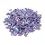 6mm Color-plated Sequin Nest Piece Handmade Diy Decoration Material Clothing - Color plated sequins purple-500g/pack