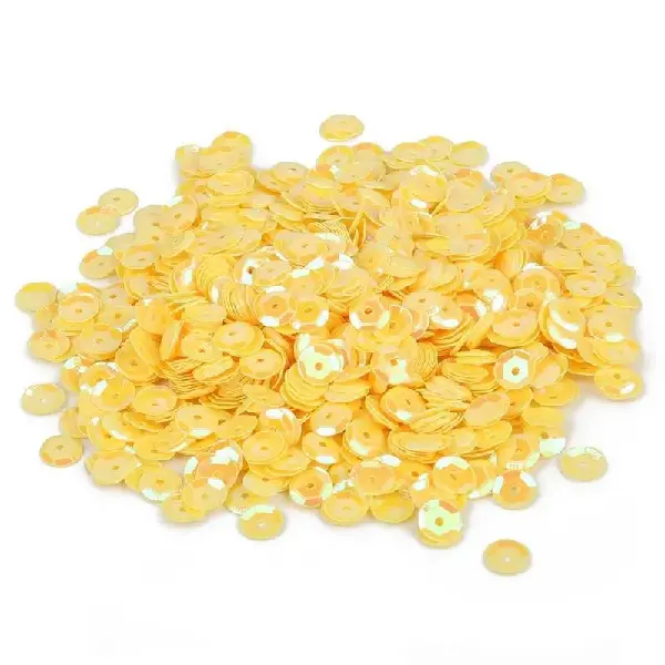 Color plated sequin yellow-500g/pack,chaincharmsupply.com