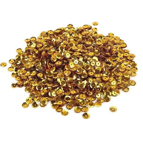 Silver base sequins dark gold-500g/pack,chaincharmsupply.com