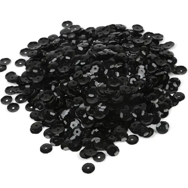 Silver base sequins black-500g/pack,chaincharmsupply.com