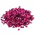 6mm Color-plated Sequin Nest Piece Handmade Diy Decoration Material Clothing - Silver base sequins rose red-500g/pack