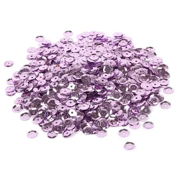 Silver background sequins light purple-6mm 20g/pack about 1200 pieces,chaincharmsupply.com