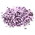 6mm Color-plated Sequin Nest Piece Handmade Diy Decoration Material Clothing - Silver base sequins light purple-500g/pack