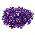 6mm Color-plated Sequin Nest Piece Handmade Diy Decoration Material Clothing - Silver base sequins dark purple-500g/pack