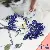 Chiffon Flower Stamens Handmade Diy Antique Hairpin Simulation Material Match - Royal blue - length about 55mm, about 120-150 pieces/pack