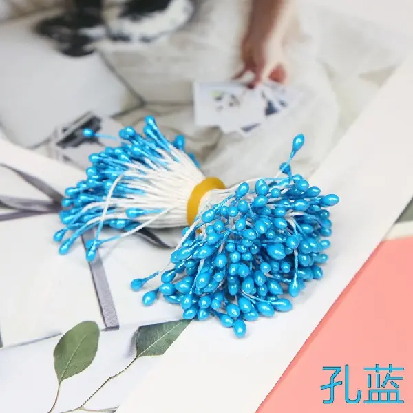 Hole blue - length about 55mm, about 120-150 pieces/pack,chaincharmsupply.com