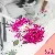 Chiffon Flower Stamens Handmade Diy Antique Hairpin Simulation Material Match - Rose red - length about 55mm, about 120-150 pieces/pack