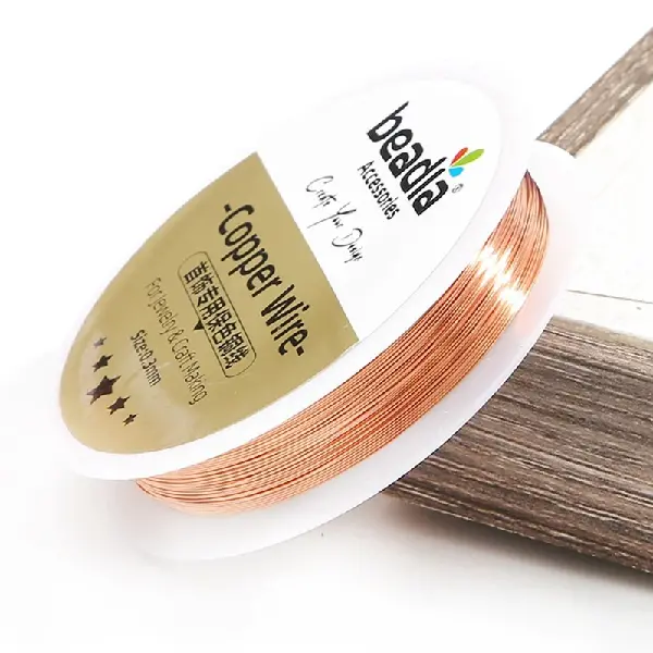 Copper color-0.3mm about 14.5 meters/roll,chaincharmsupply.com