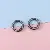 Spring Open Ring Key Wholesale Keychain Bag Charm Diy Creative - Gun black 20mm 5 pcs/pack