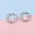 Spring Open Ring Key Wholesale Keychain Bag Charm Diy Creative - White K color 25mm 5 pcs/pack