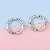 Spring Open Ring Key Wholesale Keychain Bag Charm Diy Creative - White K color 28mm 5 pcs/pack
