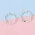 Spring Open Ring Key Wholesale Keychain Bag Charm Diy Creative - Silver 28mm 5pcs/pack