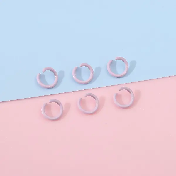 Purple-diameter 8mm, wire diameter 1.2mm, 50 pcs/pack,chaincharmsupply.com
