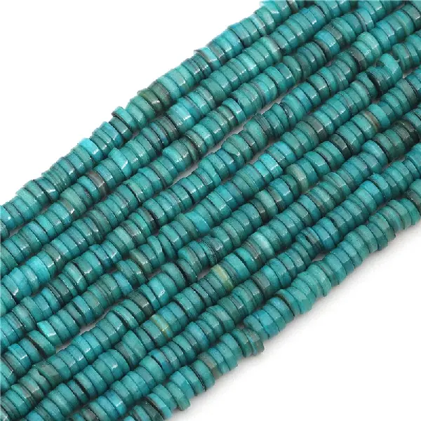 Malachite green - diameter 8mm, hole diameter 1mm, 38cm/strip, about 180-190 pieces,chaincharmsupply.com