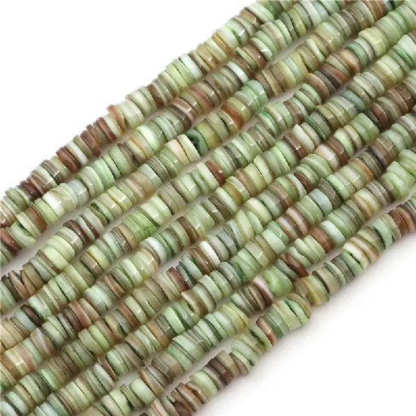 Light green - diameter 6mm, hole diameter 1mm, 38cm/strip, about 180-190 pieces,chaincharmsupply.com
