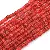 6-8mm Natural Shell Bracelet Beads Spacer Disc Necklace Keychain Marine - Orange-red - diameter 8mm, hole diameter 1mm, 38cm/strip, about 180-190 pieces