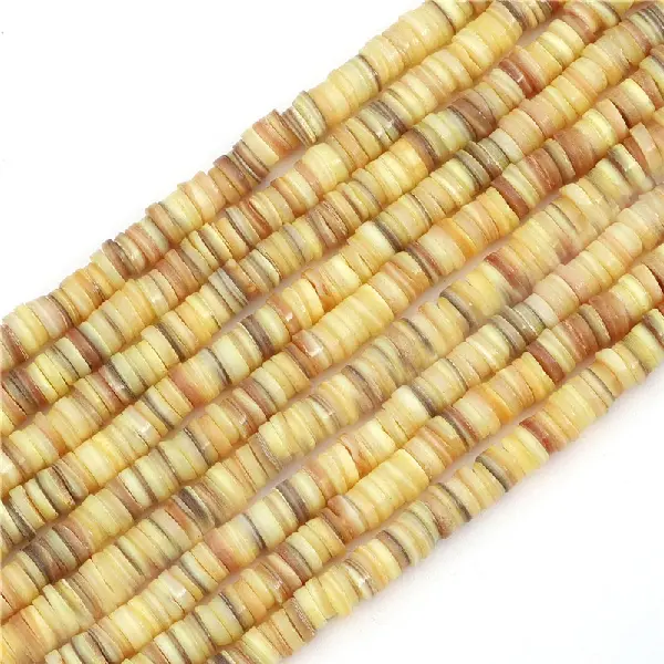 Yellow - diameter 8mm, hole diameter 1mm, 38cm/strip, about 180-190 pieces,chaincharmsupply.com