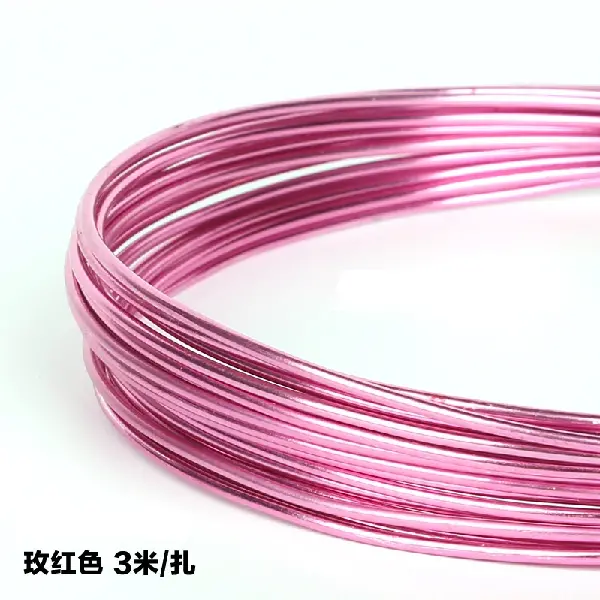 Rose red-1.5mm 5 meters/tie,chaincharmsupply.com