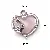 Alloy Three-dimensional Butterfly Moon Pearl Bow Charm Handmade Diy Homemade - 2# Love Butterfly-White K 1pc/pack
