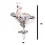 Alloy Three-dimensional Butterfly Moon Pearl Bow Charm Handmade Diy Homemade - 8# Butterfly Starburst-White K 1 piece/pack
