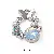 Alloy Three-dimensional Butterfly Moon Pearl Bow Charm Handmade Diy Homemade - 10# Butterfly Cluster-White K 1pc/pack