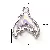 Alloy Three-dimensional Butterfly Moon Pearl Bow Charm Handmade Diy Homemade - 11# pink fishtail-white K 1 piece/pack
