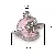 Alloy Three-dimensional Butterfly Moon Pearl Bow Charm Handmade Diy Homemade - 12# The moon enters orbit-white K 1 piece/pack