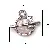 Alloy Three-dimensional Butterfly Moon Pearl Bow Charm Handmade Diy Homemade - 14# Fantasy Sea Reflecting the Moon-White K 1 piece/pack