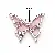 Alloy Three-dimensional Butterfly Moon Pearl Bow Charm Handmade Diy Homemade - 15# Pink Butterfly-White K 1 piece/pack