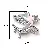 Alloy Three-dimensional Butterfly Moon Pearl Bow Charm Handmade Diy Homemade - 20# Meteor Blue Moon-White K 1 piece/pack
