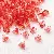 Two-color Glass Lily Of The Valley Charm Diy Earrings Hairpin - Red 11mm-5pcs