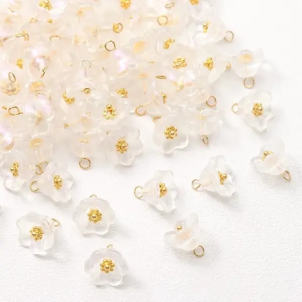 White 11mm-5 pcs,chaincharmsupply.com