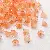Two-color Glass Lily Of The Valley Charm Diy Earrings Hairpin - Orange 11mm-5 pcs