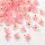 Two-color Glass Lily Of The Valley Charm Diy Earrings Hairpin - Dark pink 11mm-5 pcs