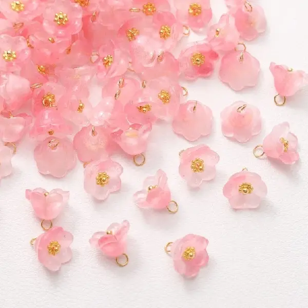 Dark pink 11mm-5 pcs,chaincharmsupply.com