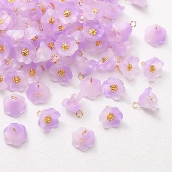 Light purple 11mm-5 pcs,chaincharmsupply.com