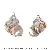 Diy Natural Shell Conch Charm Electroplating Material Handmade Earrings Wind - Style 14 Conch-natural color 2 pcs/pack