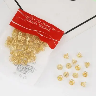 Tori 6*8MM gold 100 pieces/pack,chaincharmsupply.com