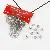 Wholesale DIY Tori Flower Hat Accessories for Retailers' Success - Tori 6*8MM white K color 100 pieces/pack