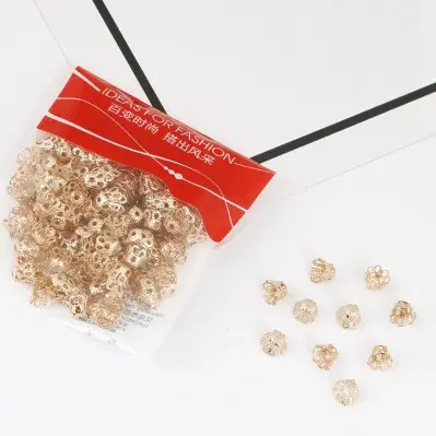 Tori 5*6MM KC gold 200 pieces/pack,chaincharmsupply.com