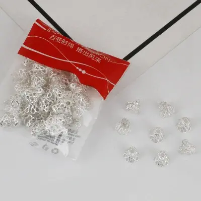 Tori 6*8MM silver 100 pieces/pack,chaincharmsupply.com