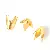 Wholesale DIY Tori Flower Hat Accessories for Retailers' Success - Tori 8*13MM gold 100 pieces/pack