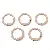 Colorful Alloy Spray-painted C-shaped Key Ring Buckle Diy Handmade Bracelet - Khaki 5 pcs/pack - C-shaped buckle, diameter about 23.5mm, ring thickness about 2.5mm