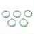 Colorful Alloy Spray-painted C-shaped Key Ring Buckle Diy Handmade Bracelet - Light green 5 pcs/pack - C-shaped buckle, diameter about 23.5mm, ring thickness about 2.5mm