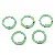 Colorful Alloy Spray-painted C-shaped Key Ring Buckle Diy Handmade Bracelet - Green 5 pieces/pack - C-shaped buckle, diameter about 23.5mm, ring thickness about 2.5mm