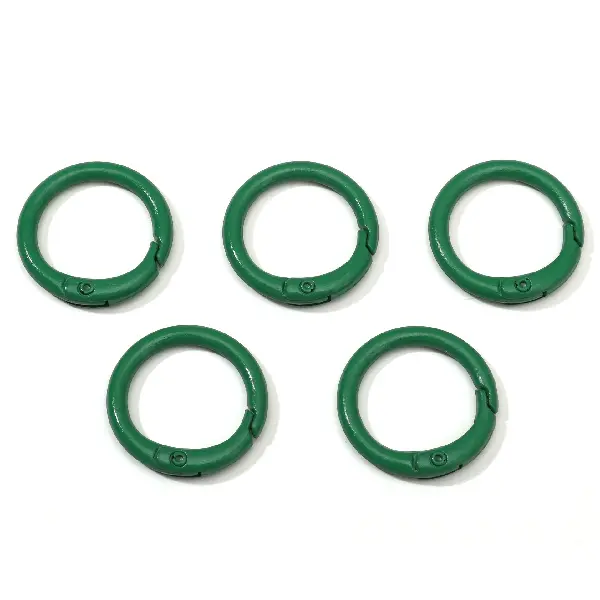 Dark green 5 pcs/pack - C-shaped buckle, diameter about 23.5mm, ring thickness about 2.5mm,chaincharmsupply.com
