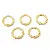 Colorful Alloy Spray-painted C-shaped Key Ring Buckle Diy Handmade Bracelet - Light yellow 5 pcs/pack - C-shaped buckle, diameter about 23.5mm, ring thickness about 2.5mm