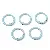 Colorful Alloy Spray-painted C-shaped Key Ring Buckle Diy Handmade Bracelet - Sky blue 5 pieces/pack-C-shaped buckle, diameter about 23.5mm, ring thickness about 2.5mm