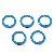 Colorful Alloy Spray-painted C-shaped Key Ring Buckle Diy Handmade Bracelet - Dark blue 5 pcs/pack - C-shaped buckle, diameter about 23.5mm, ring thickness about 2.5mm