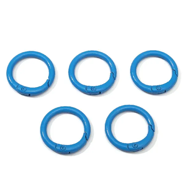 Dark blue 5 pcs/pack - C-shaped buckle, diameter about 23.5mm, ring thickness about 2.5mm,chaincharmsupply.com